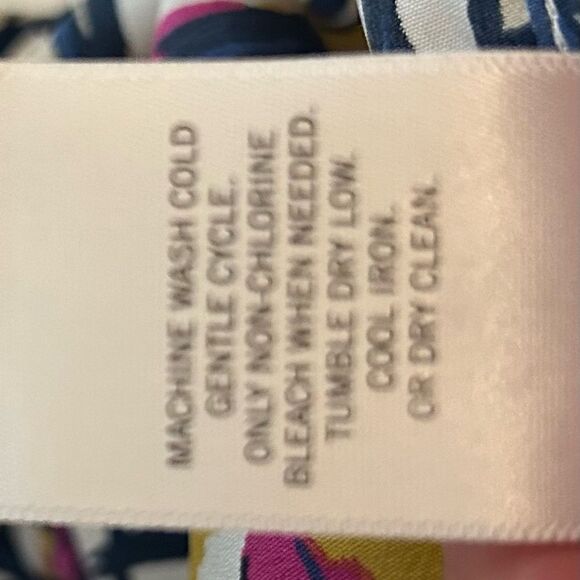 Banana Republic Cream Print Pattern Sleeveless Blouse Size XS - Picture 6 of 8